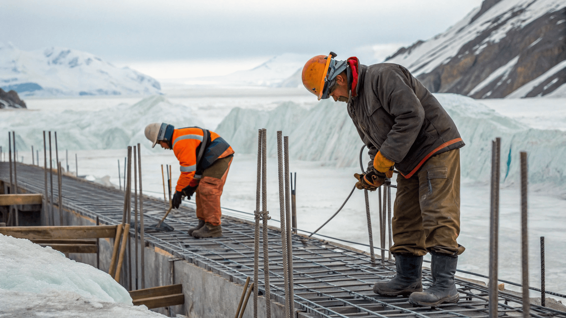 Усиление конструкций при строительстве в условиях вечной мерзлоты: специфика работ и материалы